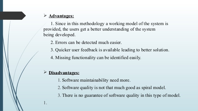 advantages and disadvantages of concurrent model in software engineering